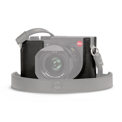Leica Kameraskydd svart läder, Q2