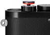 Leica Soft Release Button, black/red Q3