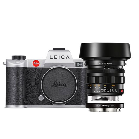 Leica SL2 silver Kit with Leica Noctilux-M 50 f/1.2 ASPH och Leica M-Adapter L